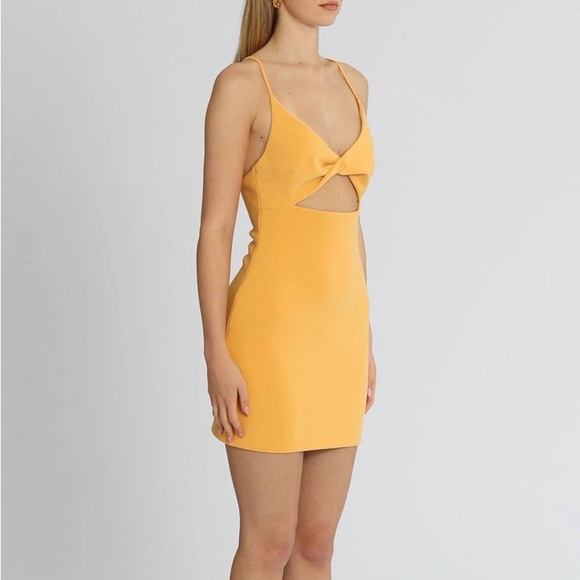 Bec + Bridge Cammi Mini Dress in Marigold Size 8 - LIKE NEW - Picture 3 of 8